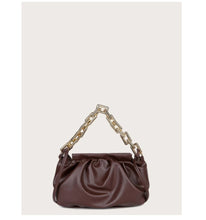 Load image into Gallery viewer, Chocolate Embossed Ruched Bag
